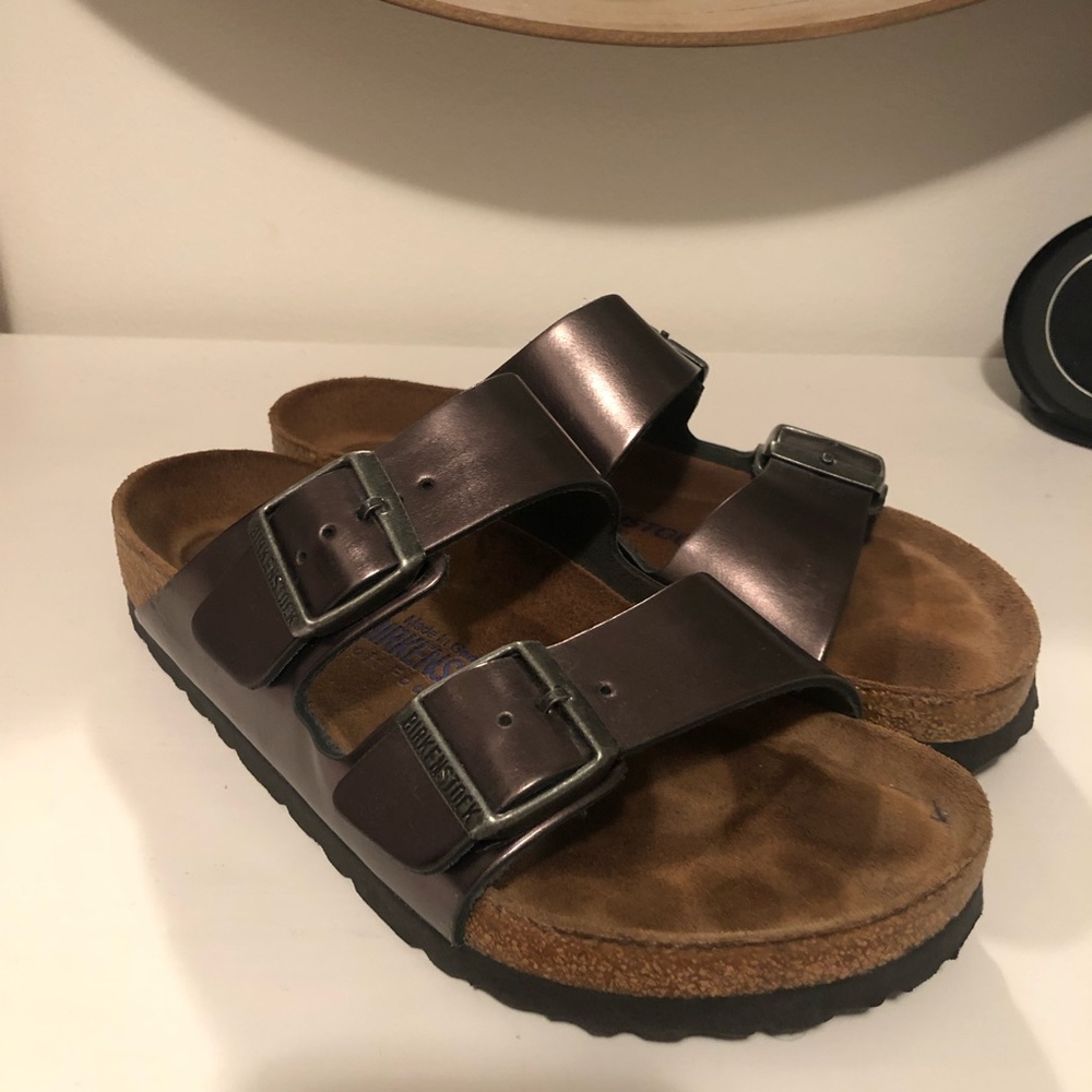 Arizona Birkenstock’s (38) (metallic grey)